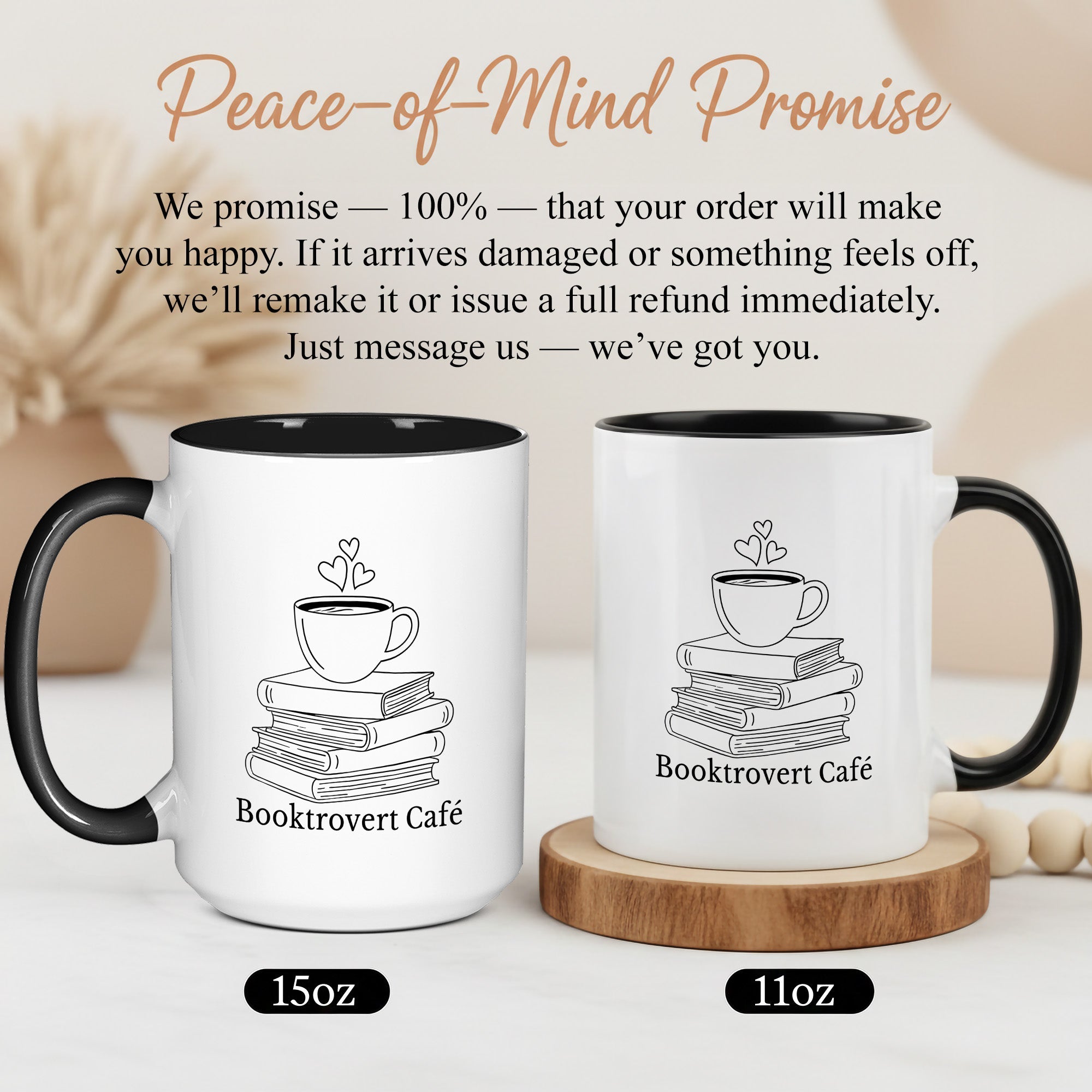 Booktrovert Cafe Mug – Book Lover Coffee Cup – Introvert Reader Gift – Multi Color Ringer Mug 11oz 15oz | Mug 104