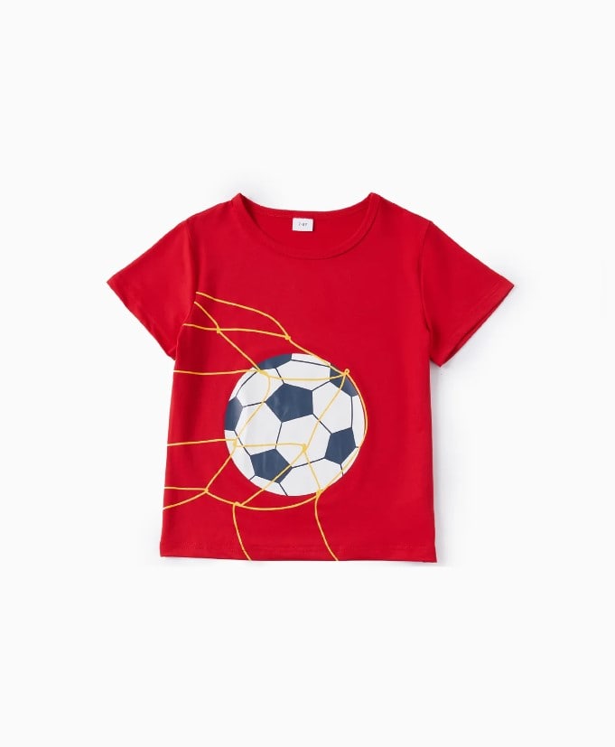 Sports Theme Kids Co-ord Tshirt Shorts Set