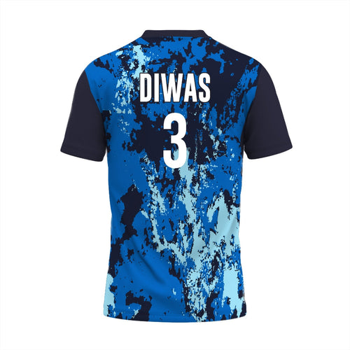 Blue Camo Sports Jersey for Men