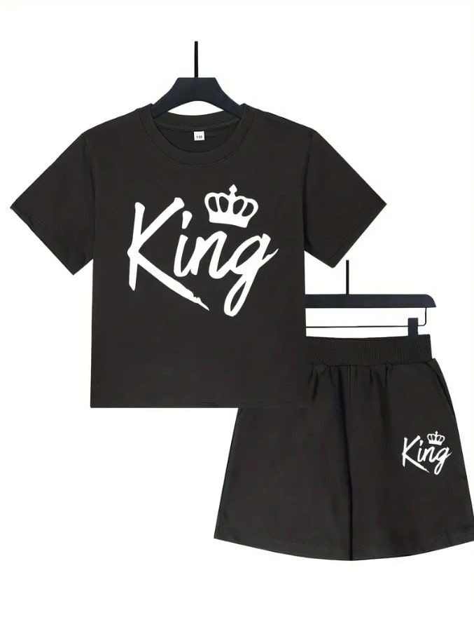 King Co-ord Theme Tshirt Set
