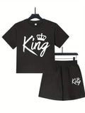 King Co-ord Theme Tshirt Set