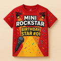 "Mini Rockstar Birthday Star #01" Kids' Jersey
