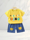 Dino Themed Kids Co-ord Tshirts and Shorts Set