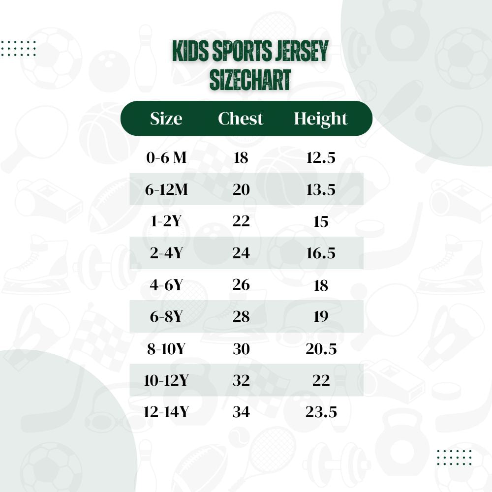 Kids Jerseys t shirt and Shorts Set - Personalised
